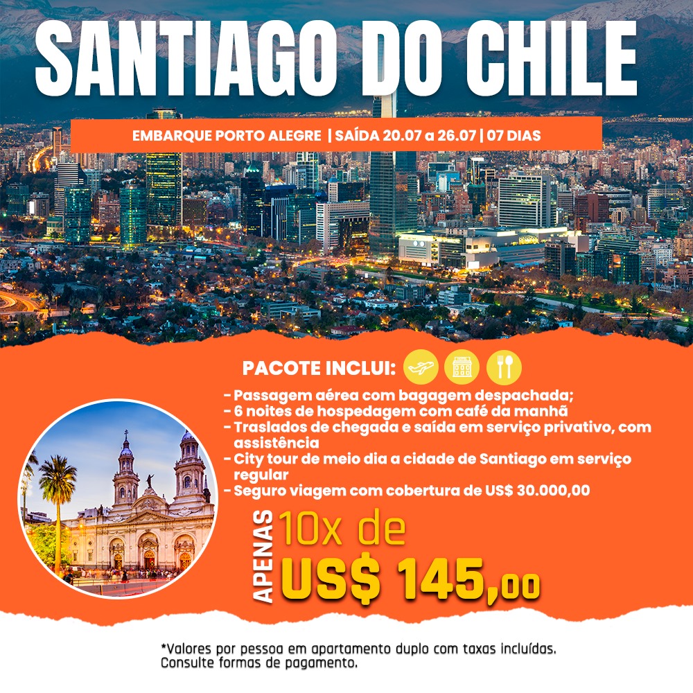 SANTIAGO DO CHILE - Julho 2025!